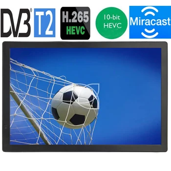 16-Дюймовый WIFI Miracast LEADSTAR Перезаряжаемый Портативный Мини-Цифровой телевизор С поддержкой DVB-T2 ISDBT ATSC Hevc H265 10-Битный Код Dolby AC3