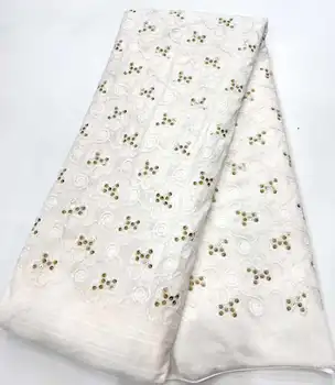 Африканская Бархатная Кружевная Ткань С Блестками из белого золота, Нигерийская Французская Сетка, Кружевные Ткани, Шитье 2023, Высококачественное Свадебное Платье