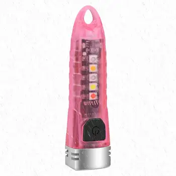 Брелок Фонарик Перезаряжаемый мини фонарик 400 Люмен USB Перезаряжаемая вспышка Брелки Инструменты выживания на открытом воздухе