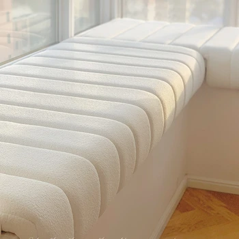 [О доме] Изготовленные на заказ подушки для эркера, легкие и роскошные, простые балконные татами, плюшевые бархатные подушки для подоконника,
