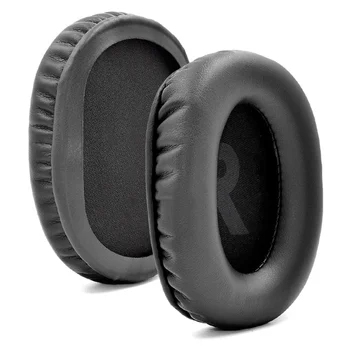 Сменные амбушюры Подушка для наушников Pro X Headset, кожаные наушники, ушные чехлы, амбушюры (черный PU)